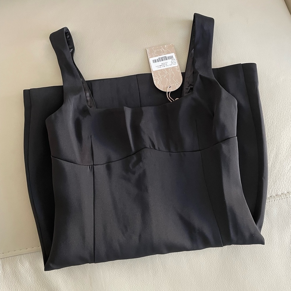 Meshki Niki Mini Square Neck Dress Black XS Brand New - Picture 2 of 3